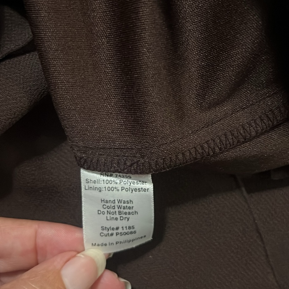 Vintage Los Angeles Gal Y2K Chocolate Brown Maxi Slip Dress Size 10 90’s Grunge - Picture 11 of 11